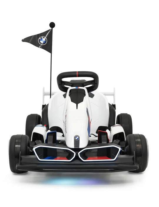 Kart elettrico per bambini BMW 24 V con funzione Derlet e luci a LED