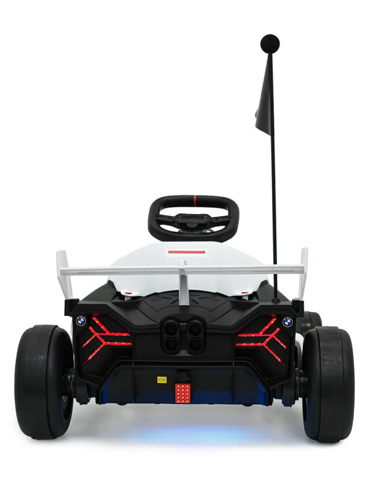 Kart elettrico per bambini BMW 24 V con funzione Derlet e luci a LED