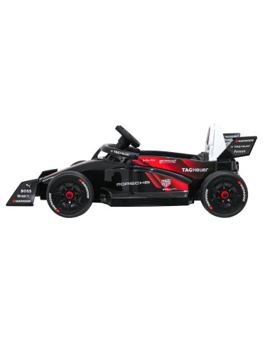 Children's electric car Porsche formula e 12V with command and LED lights