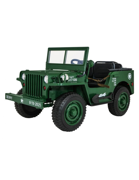 Retro Military Vehicle 4x4 Voiture Électrique
