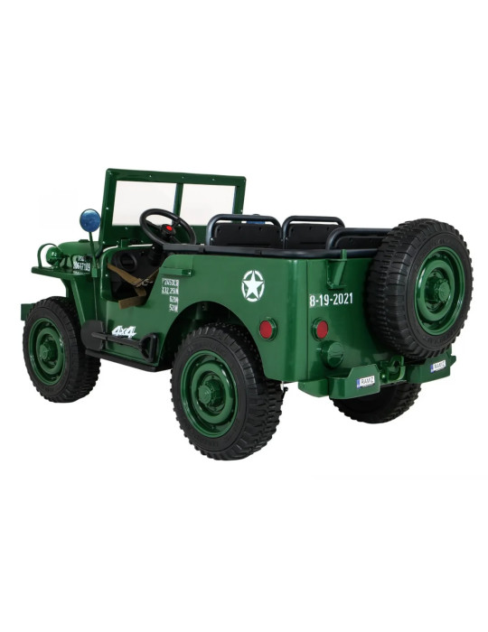 Retro Military Vehicle 4x4 Coche Eléctrico Infantil