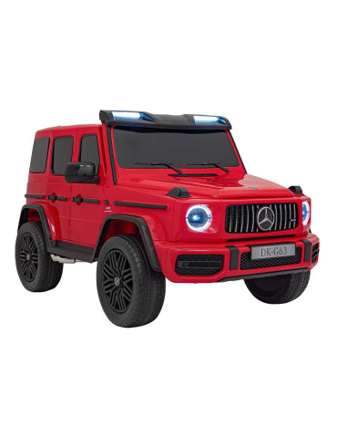 Kids Electric Car Mercedes G63 AMG XXL MP4 Red 24V | Screen