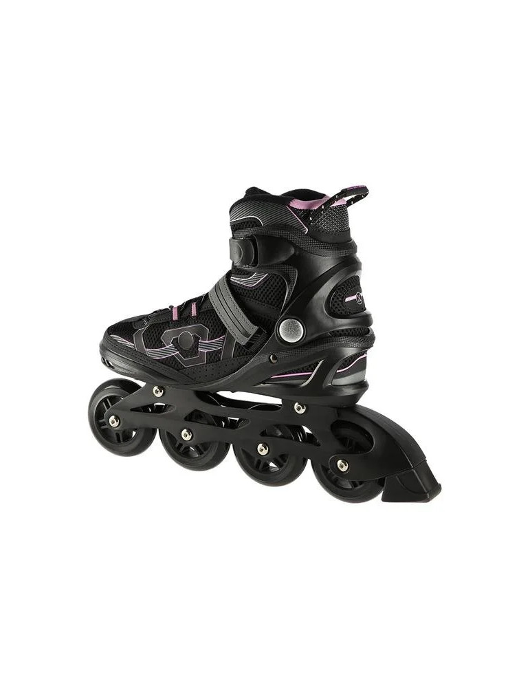 Patines En Línea Nils Extreme Color Negro-Morado |Ruedas Pu 84Mm - Vista 2