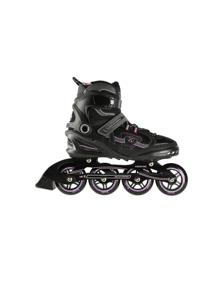 Patines En Línea Nils Extreme Color Negro-Morado |Ruedas Pu 84Mm - Vista 3