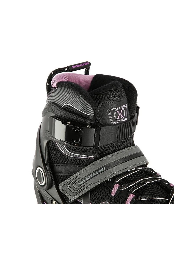 Patines En Línea Nils Extreme Color Negro-Morado |Ruedas Pu 84Mm - Vista 7