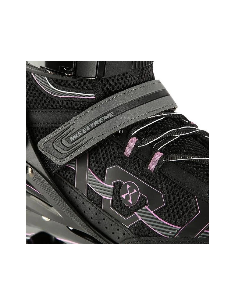 Patines En Línea Nils Extreme Color Negro-Morado |Ruedas Pu 84Mm - Vista 8