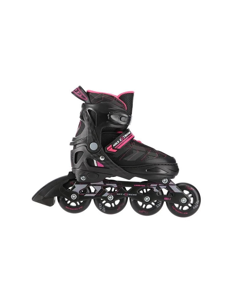 Patines Ajustables Na11002 Rosa-Negro | Patines En Línea Nils Extreme - Vista 3
