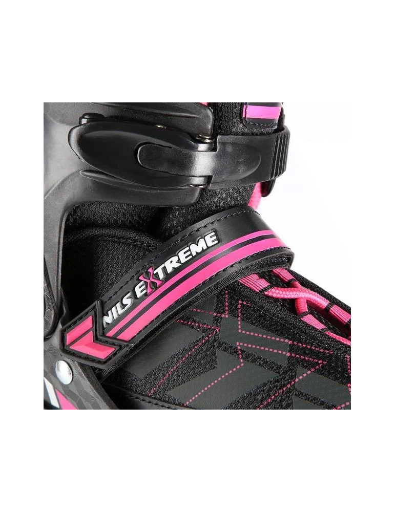 Patines Ajustables Na11002 Rosa-Negro | Patines En Línea Nils Extreme - Vista 7
