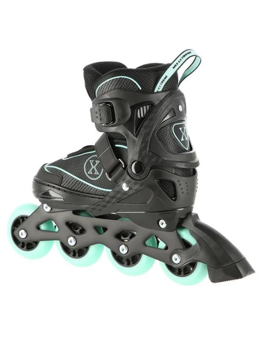 Patines Ajustables Na11008 Negro - Verde Menta|Patines En Línea Nils Extreme