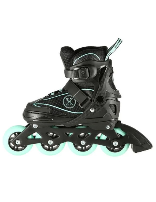Patines Ajustables Na11008 Negro - Verde Menta|Patines En Línea Nils Extreme