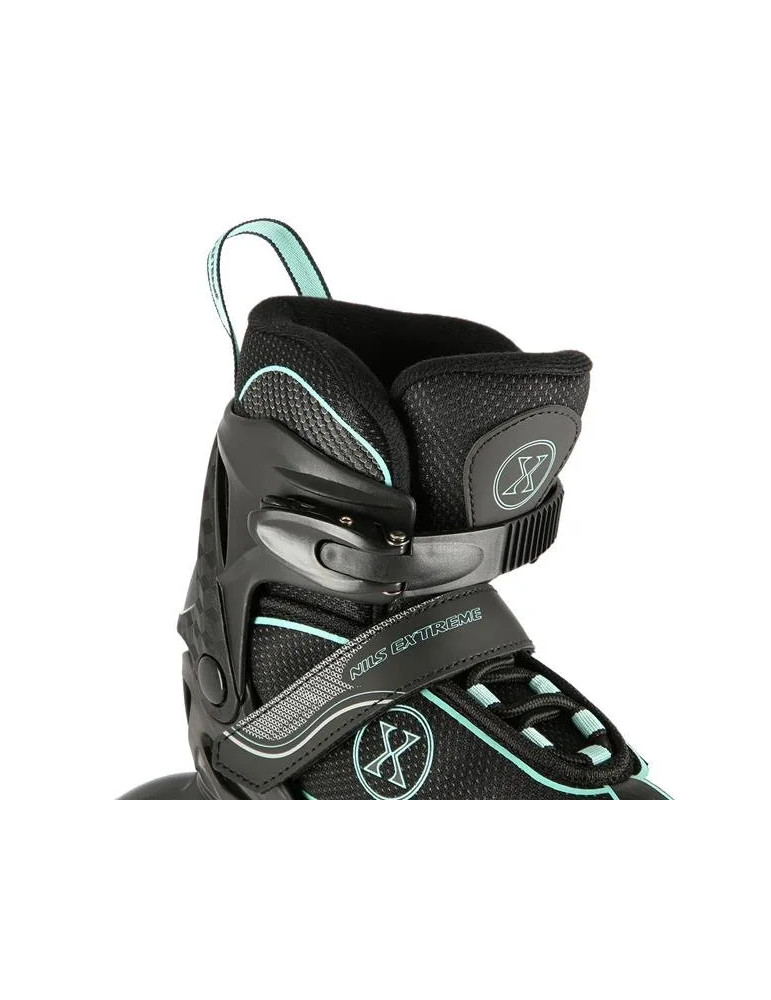 Patines Ajustables Na11008 Negro - Verde Menta|Patines En Línea Nils Extreme - Vista 6