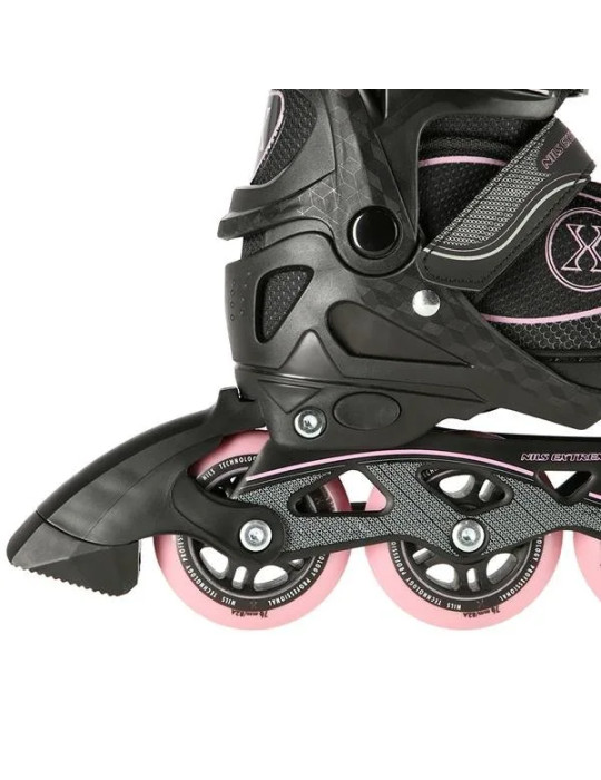 NILS Extreme NA11008 – Patins en ligne réglables avec roues PU 80mm