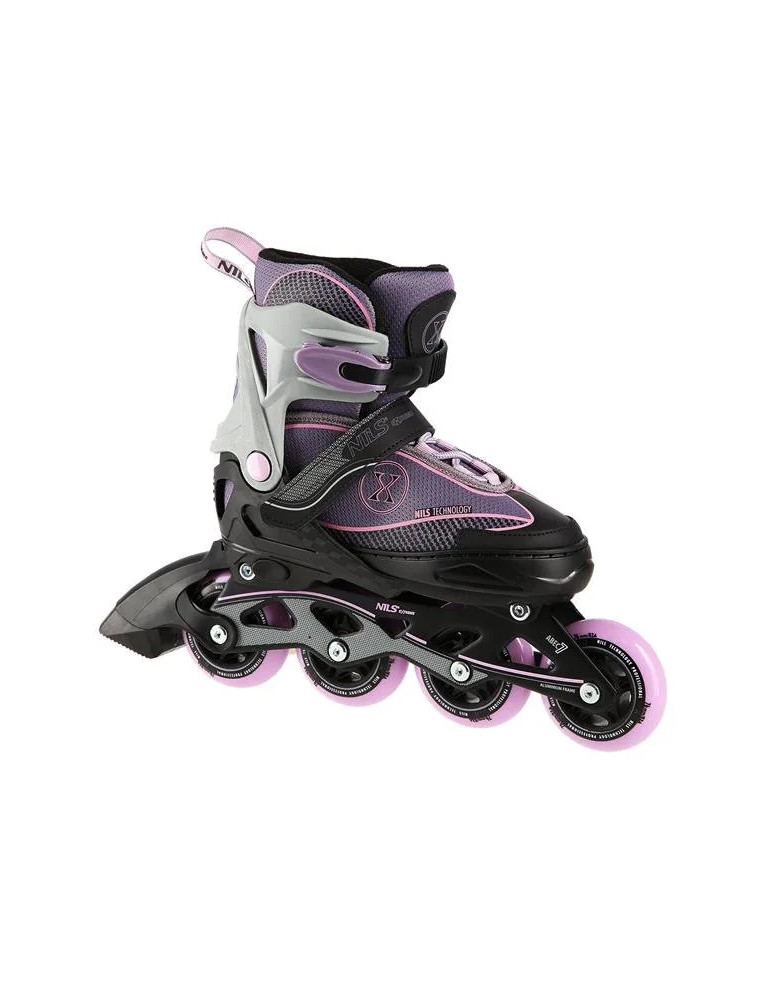 NILS Extreme NA11008 – Patins en ligne réglables avec roues PU 80mm