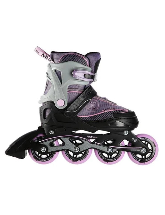 NILS Extreme NA11008 – Patines en Línea Ajustables con Ruedas PU 80mm