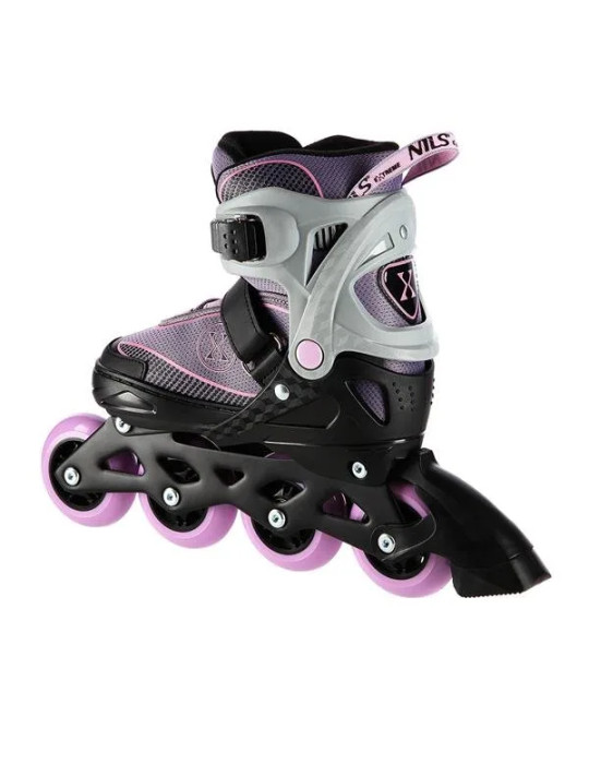 NILS Extreme NA11008 – Patines en Línea Ajustables con Ruedas PU 80mm