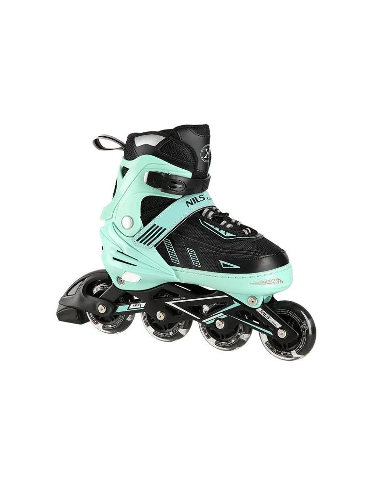 Patines En Línea Na11230A Verde Con Luces Led | Nils Extreme