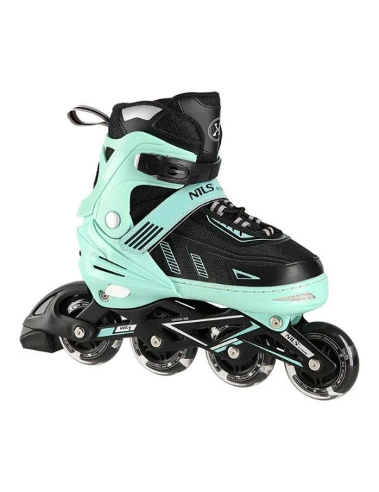 Patines En Línea Na11230A Verde Con Luces Led | Nils Extreme