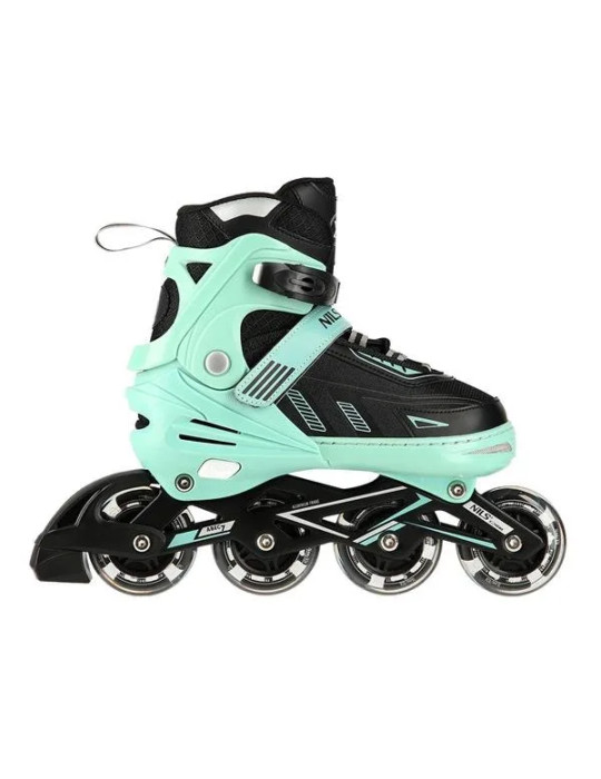 Patines En Línea Na11230A Verde Con Luces Led | Nils Extreme