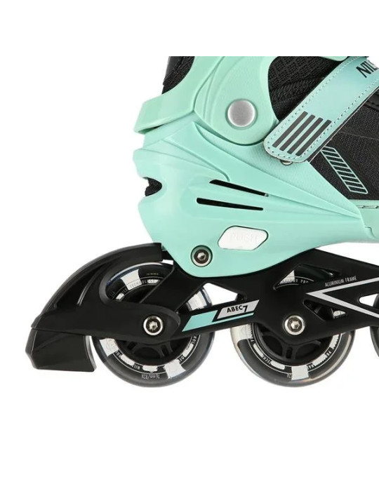 Patines En Línea Na11230A Verde Con Luces Led | Nils Extreme