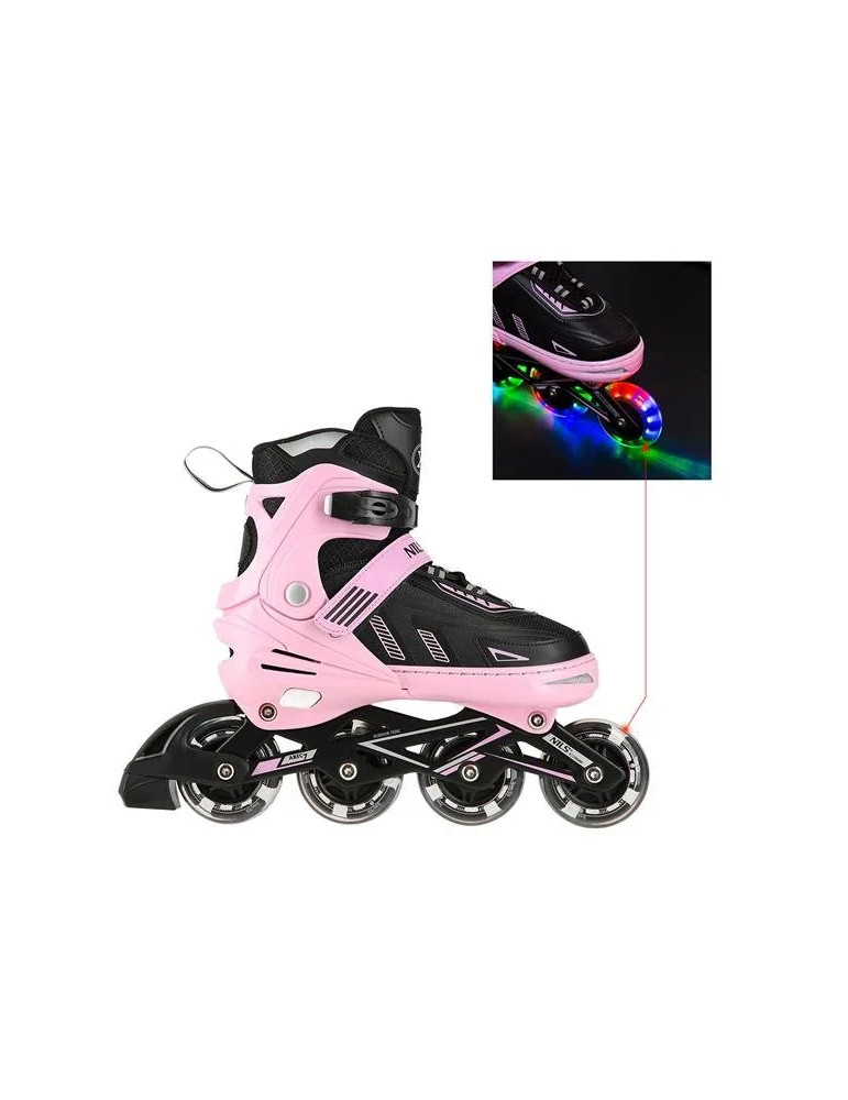 Online skates NILS Extreme NA11230A – Adjustable skates with LED lights