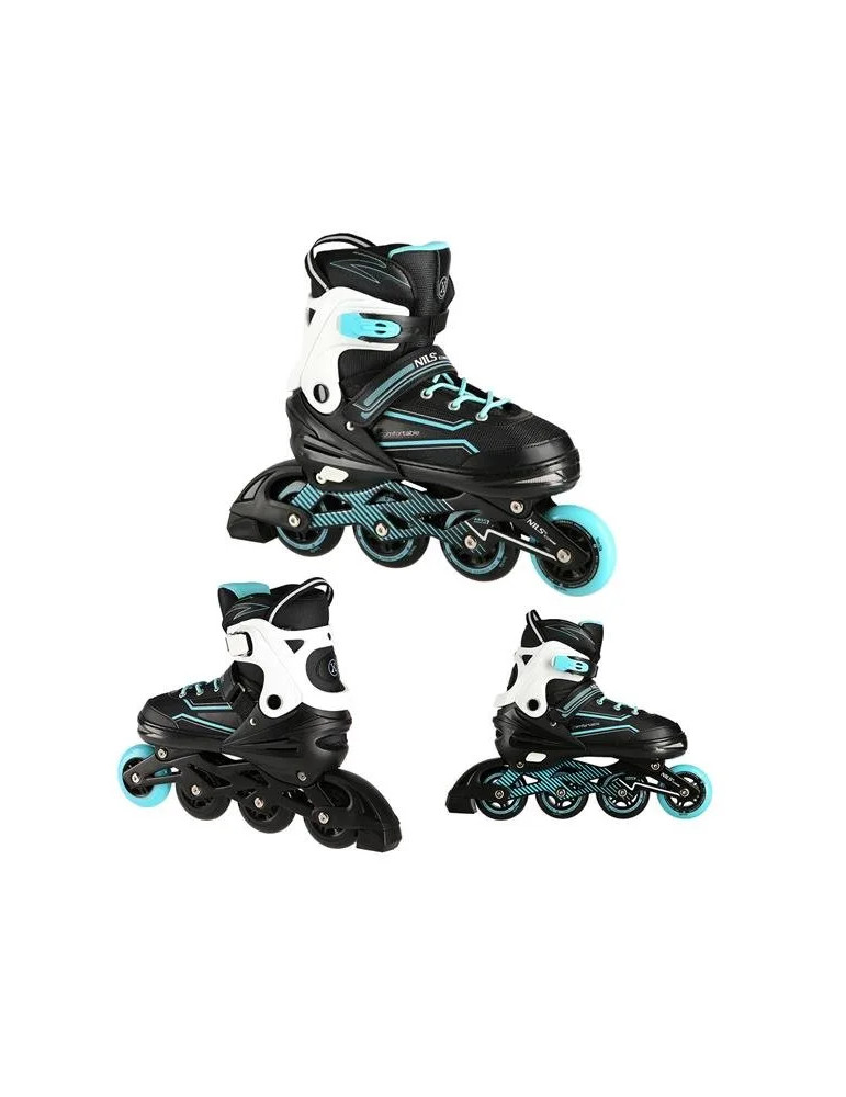 Patines En Línea Na1169A Turquesa | Nils Extreme Con Rodamientos Abec-7