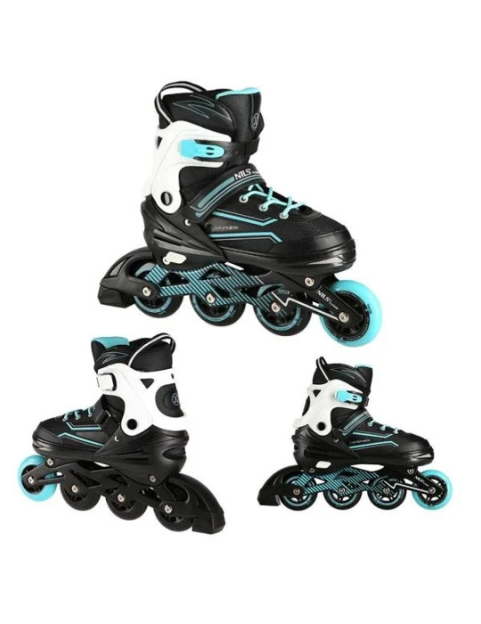 Patines En Línea Na1169A Turquesa | Nils Extreme Con Rodamientos Abec-7
