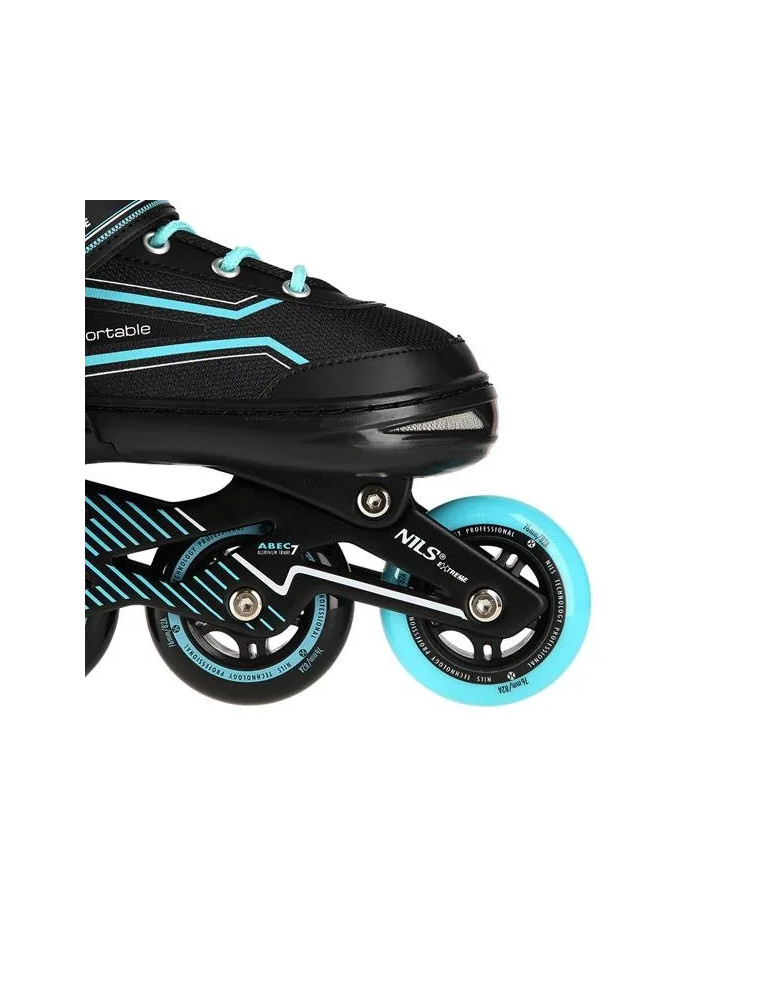 Patines En Línea Na1169A Turquesa | Nils Extreme Con Rodamientos Abec-7