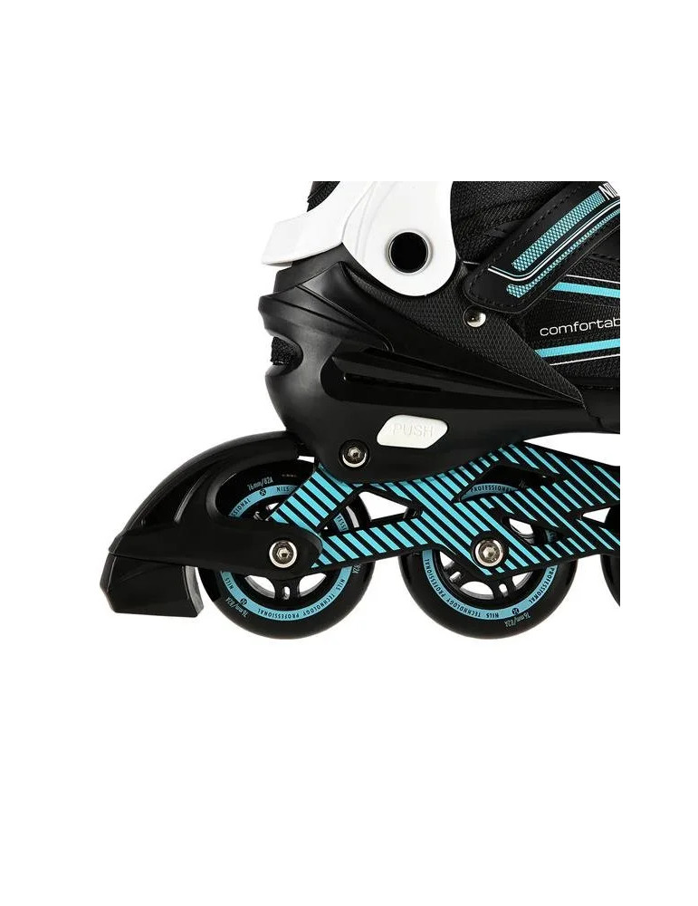 Patines En Línea Na1169A Turquesa | Nils Extreme Con Rodamientos Abec-7