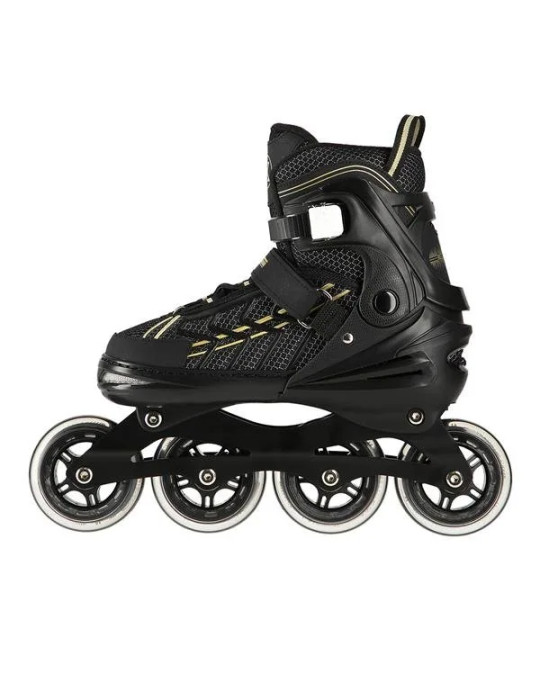 Patines En Línea Na1128 Nils Extreme Negro-Dorado | Rodamientos Abec-7