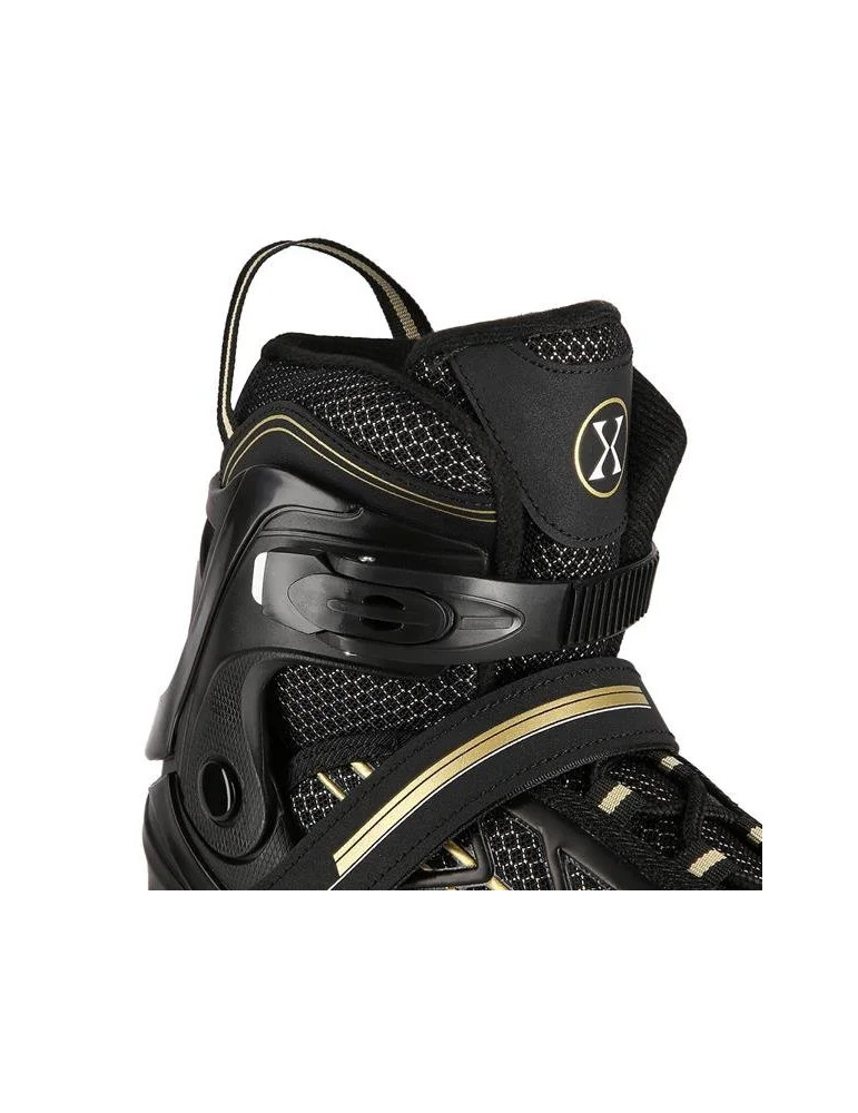 Patines En Línea Na1128 Nils Extreme Negro-Dorado | Rodamientos Abec-7