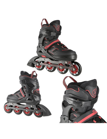 Patines En Línea Nils Extreme Na14174A Negro-Rojo 2