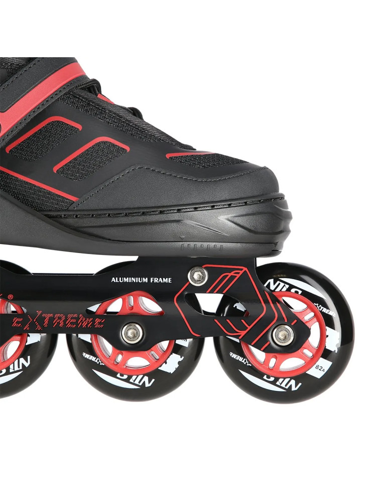 Patines En Línea Nils Extreme Na14174A Negro-Rojo