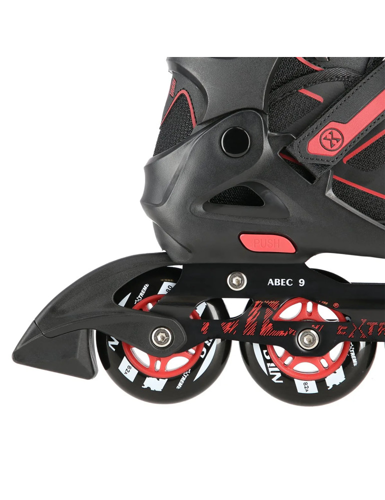 Patines En Línea Nils Extreme Na14174A Negro-Rojo