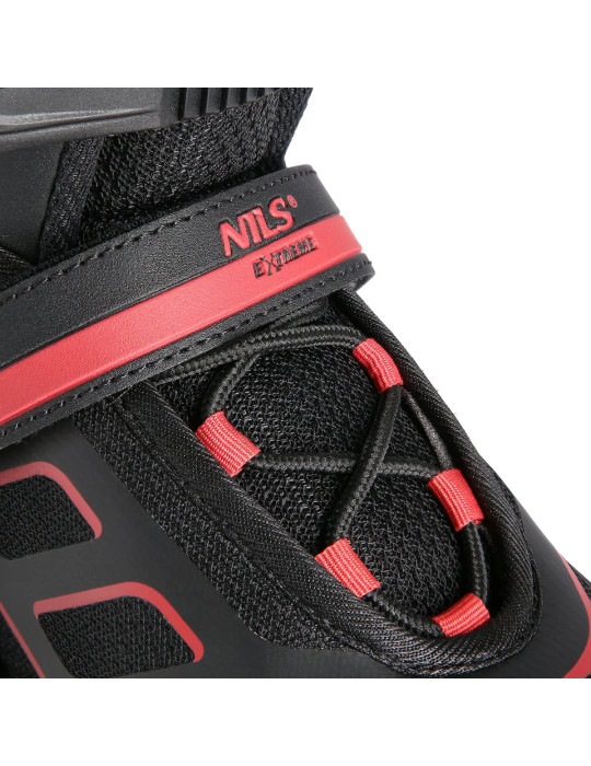 Patines En Línea Nils Extreme Na14174A Negro-Rojo