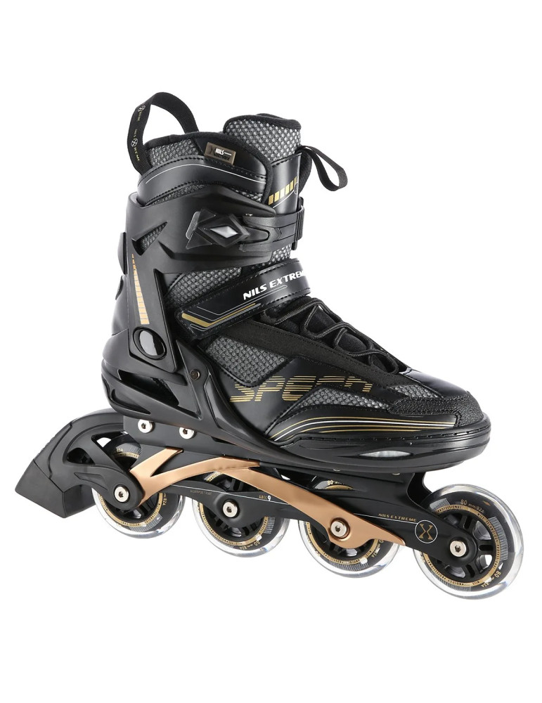 Patines En Línea Nils Extreme Na2150 Negro-Dorado