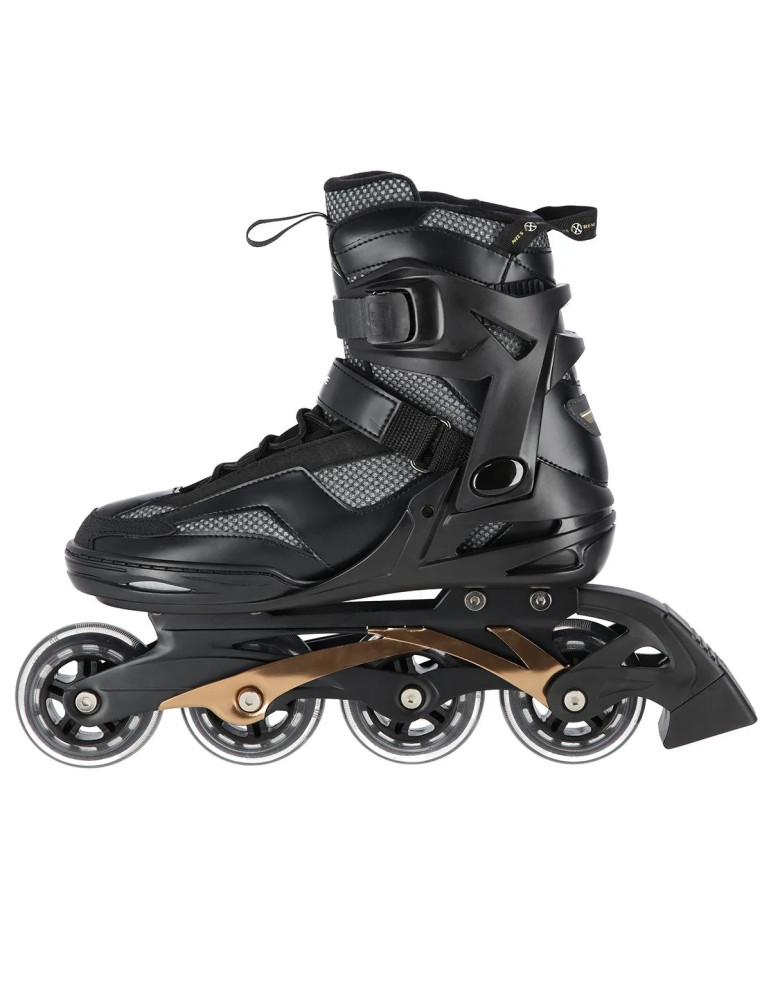 Patines En Línea Nils Extreme Na2150 Negro-Dorado - Vista 2