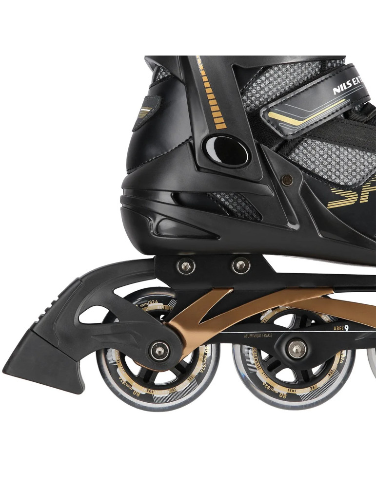 Patines En Línea Nils Extreme Na2150 Negro-Dorado - Vista 4