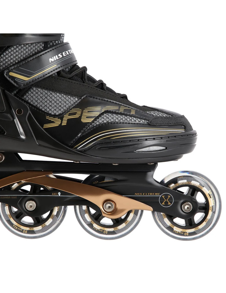 Patines En Línea Nils Extreme Na2150 Negro-Dorado - Vista 5
