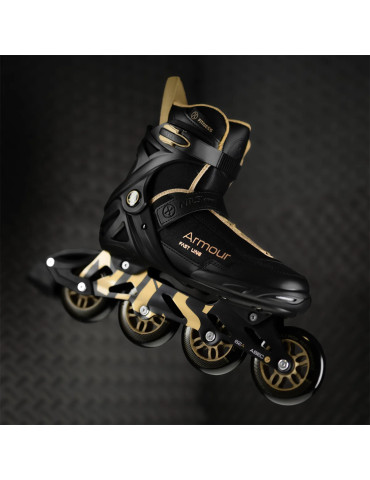 Patines En Línea Nils Extreme Armour Na22151 Negro-Dorado 2