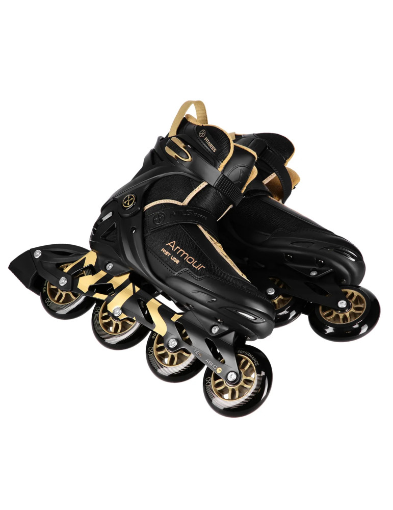 Patines En Línea Nils Extreme Armour Na22151 Negro-Dorado