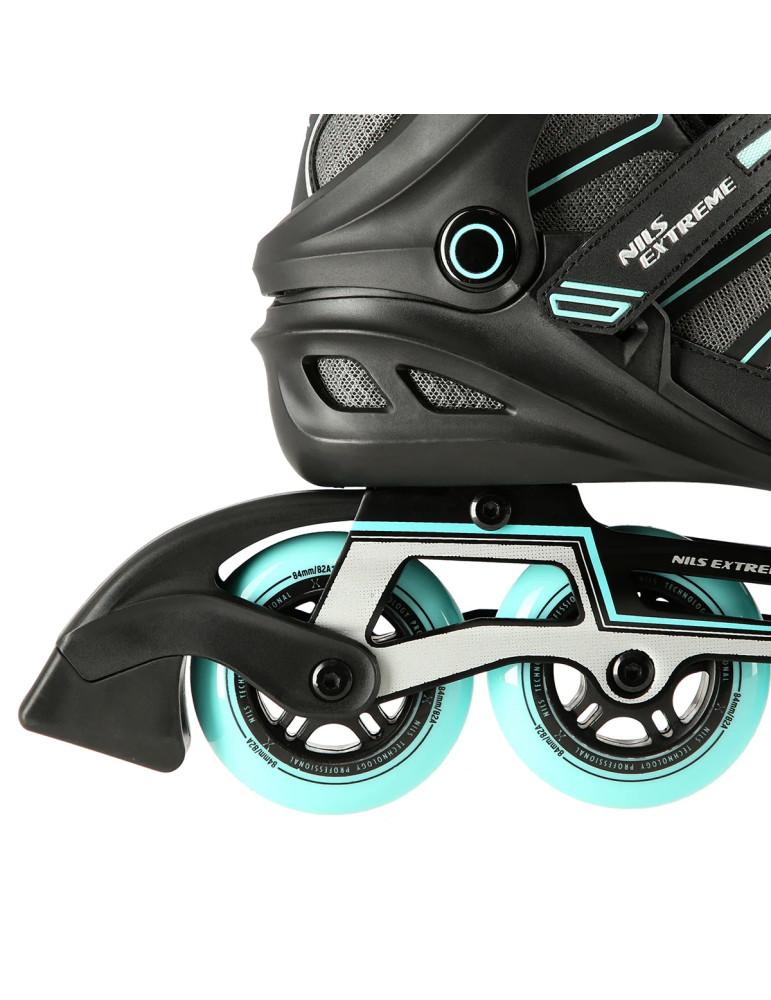 Patines En Línea Nils Extreme Na14217 Negro-Menta - Vista 4