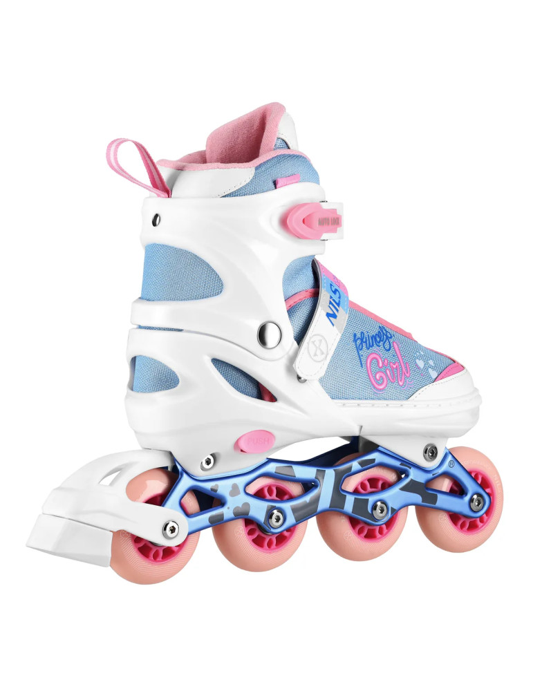 Na18168A In-Line Skates Princess White Size S(31-34) Nils Extreme - Vista 1