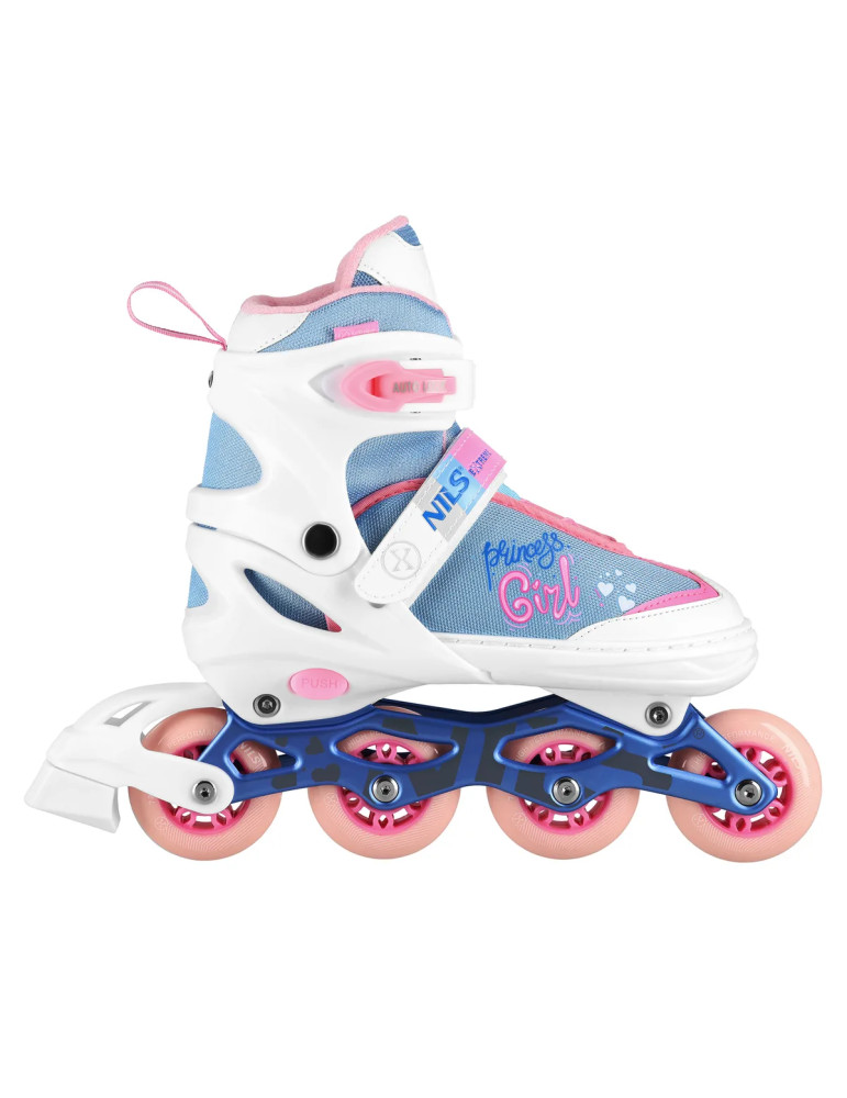 Na18168A In-Line Skates Princess White Size S(31-34) Nils Extreme - Vista 2