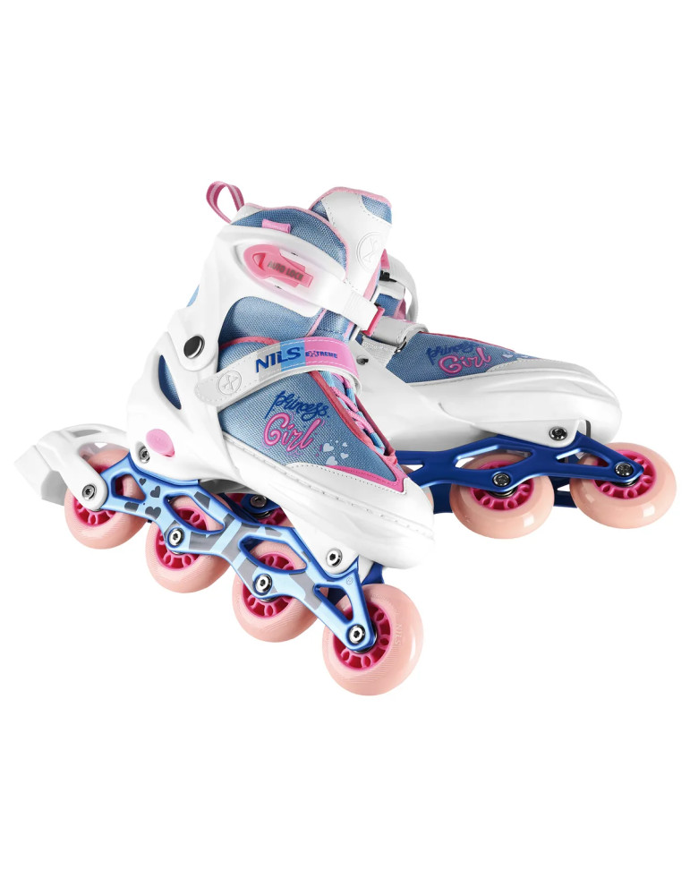 Na18168A In-Line Skates Princess White Size S(31-34) Nils Extreme - Vista 5