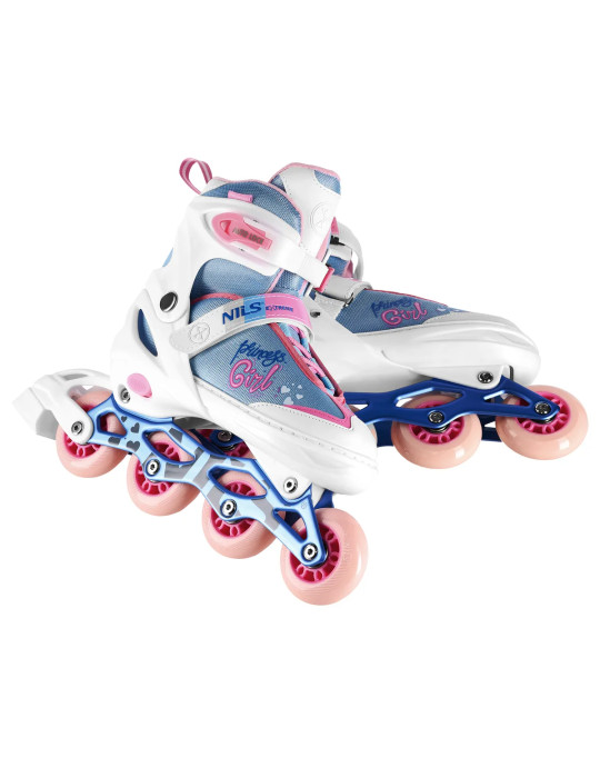 Na18168A In-Line Skates Princess White Size S(31-34) Nils Extreme
