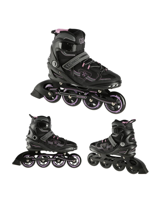 NA9157 BLACK-PURPLE SIZE 44 IN-LINE SKATES NILS EXTREME