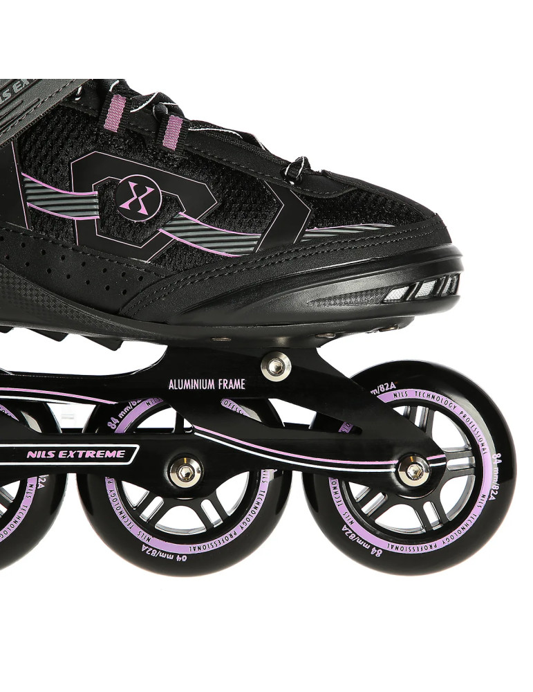 Na9157 Black-Purple Size 44 In-Line Skates Nils Extreme