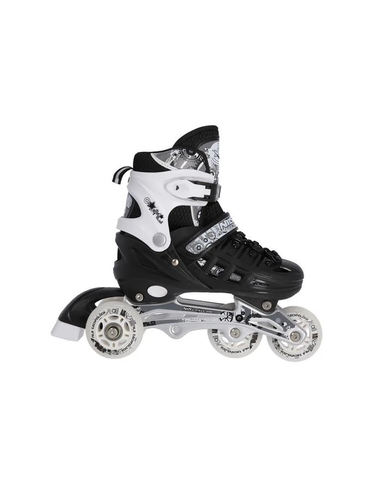 Patines 4 En 1 Nils Extreme Pure Black - Vista 3