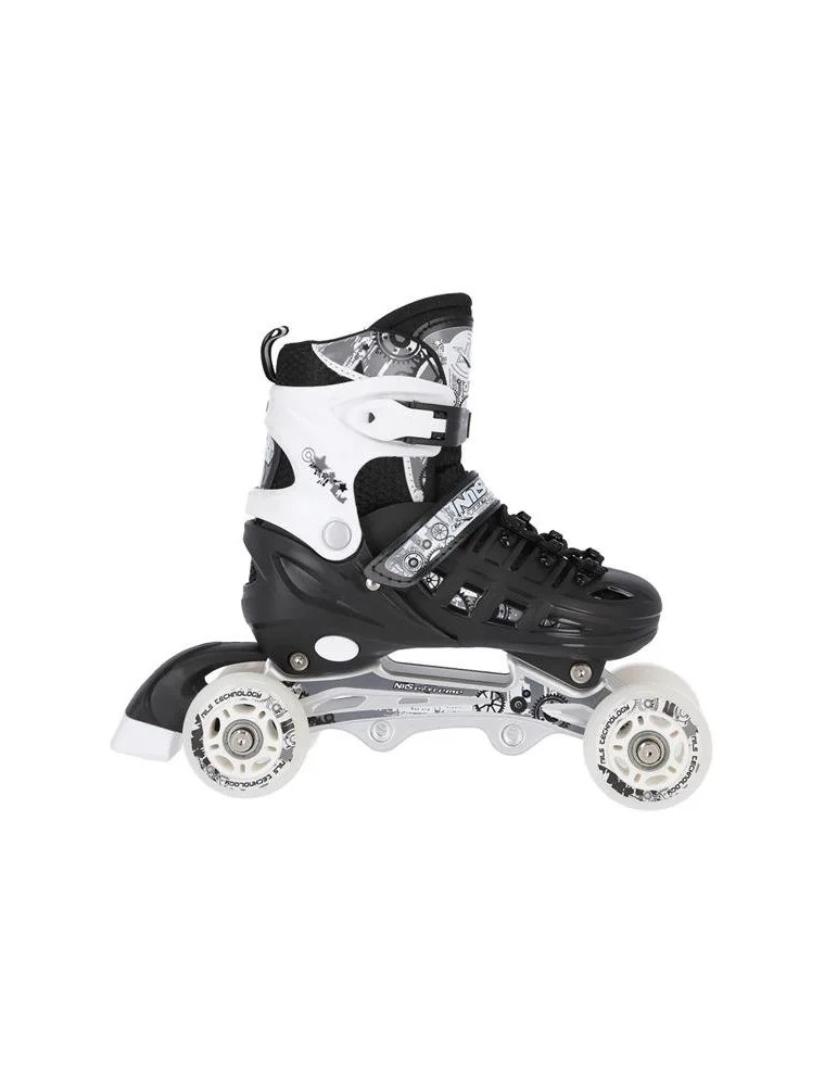 Patines 4 En 1 Nils Extreme Pure Black - Vista 4
