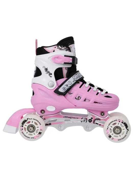 4-in-1 Skates NH10905 Nils Extreme Pink | Patilandia